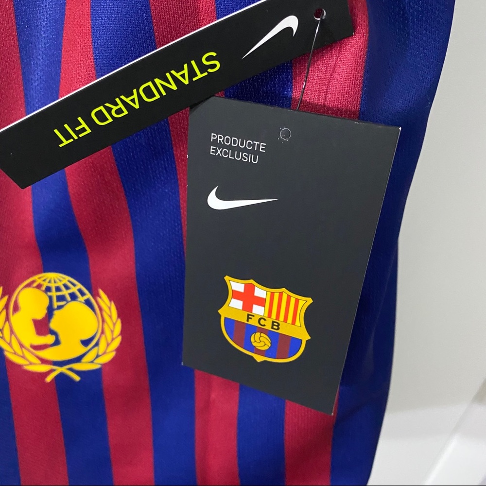 New Nike Dri-Fit FC Barcelona Home Soccer Jersey L - Picture 9 of 10